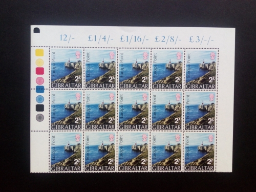 GIBRALTAR MI-NR. 236 X POSTFRISCH(MINT) BOGENTEIL (15) EUROPA POINT KÜSTE mit LEUCHTTURM