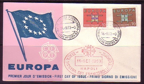 ITALIEN MI-NR. 1149-1150 FDC EUROPA CEPT 1963