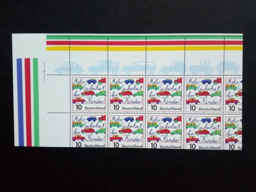 DEUTSCHLAND MI-NR. 1954 POSTFRISCH(MINT) KLEINBOGEN ABART LINKS OBEN KINDERSICHERHEIT 1997