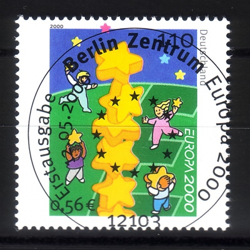 DEUTSCHLAND MI-NR. 2113 GESTEMPELT(USED) EUROPA 2000 STERNE