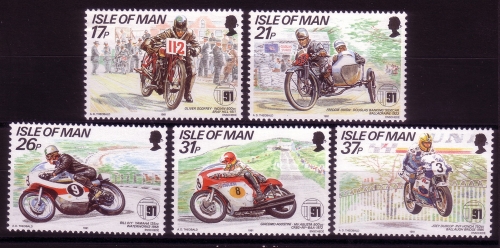 INSEL MAN MI-NR. 468-472 POSTFRISCH(MINT) TOURIST TROPHY 1991 BERGKURS