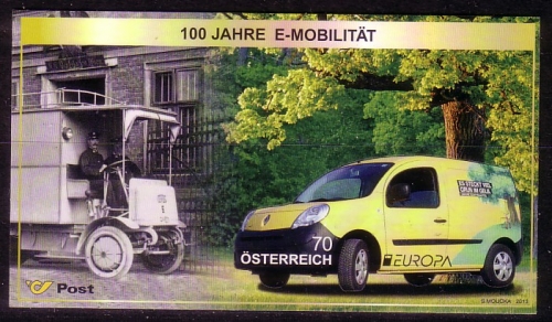 ÖSTERREICH BLOCK 75 POSTFRISCH(MINT) EUROPA CEPT 2013 POSTFAHRZEUGE