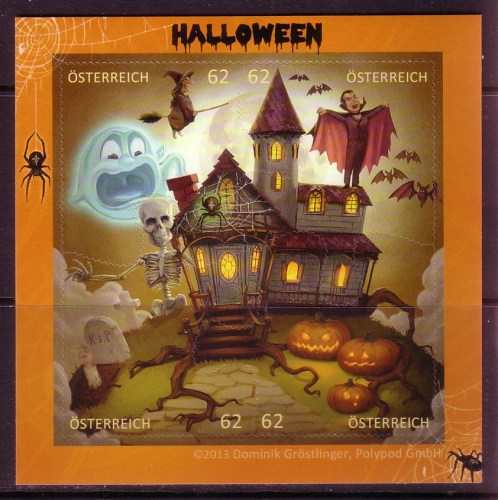 ÖSTERREICH BLOCK 78 POSTFRISCH(MINT) COMIC HALLOWEEN 2013