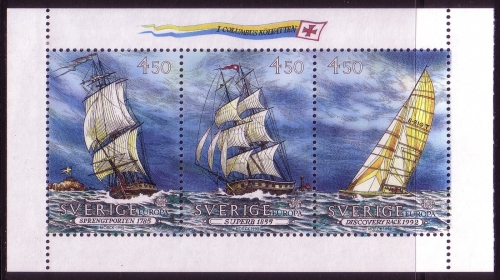 SCHWEDEN MI-NR. H-BLATT 196 C POSTFRISCH(MINT) EUROPA 1992 ENTDECKUNG AMERIKAS SCHIFF