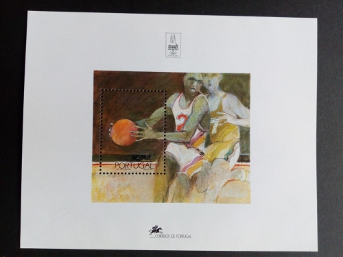PORTUGAL BLOCK 91 POSTFRISCH(MINT) SOMMEROLYMPIADE BARCELONA 1992 BASKETABALL