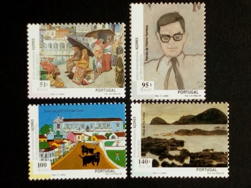 AZOREN MI-NR. 471-474 A POSTFRISCH(MINT) ZEITGENÖSSISCHE GEMÄLDE 1999