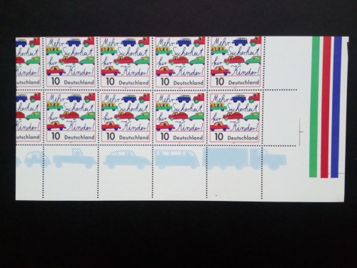 DEUTSCHLAND MI-NR. 1954 POSTFRISCH(MINT) KLEINBOGEN ABART RECHTS UNTEN KINDERSICHERHEIT 1997