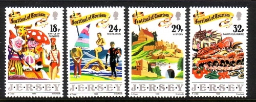 JERSEY MI-NR. 516-519 POSTFRISCH(MINT) TOURISMUS LEUCHTTURM GOLF TAUCHEN