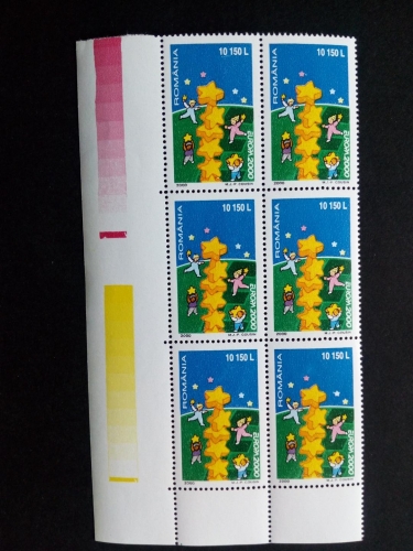 RUMÄNIEN MI-NR. 5487 POSTFRISCH(MINT) 6er BLOCK EUROPA 2000 STERNE