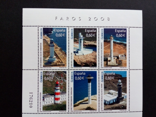 SPANIEN BLOCK 175 POSTFRISCH(MINT) LEUCHTTÜRME(II) 2008
