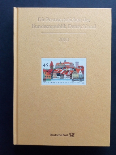 DEUTSCHLAND JAHRBUCH 2003 - leer - ohne Briefmarken