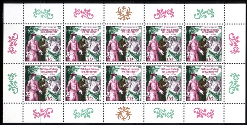 DEUTSCHLAND MI-NR. 2115 POSTFRISCH(MINT) KLEINBOGEN NIKOLAUS LUDWIG von ZINZENDORF 2000