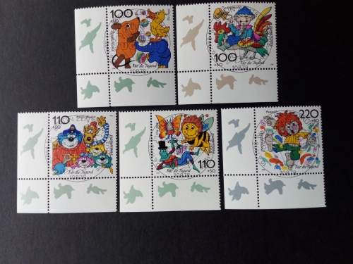 DEUTSCHLAND MI-NR. 1990-1994 GESTEMPELT(USED) ECKRAND TRICKFILMFIGUREN(I) 1998 PUMUCKL BIENE MAYA DIE MAUS