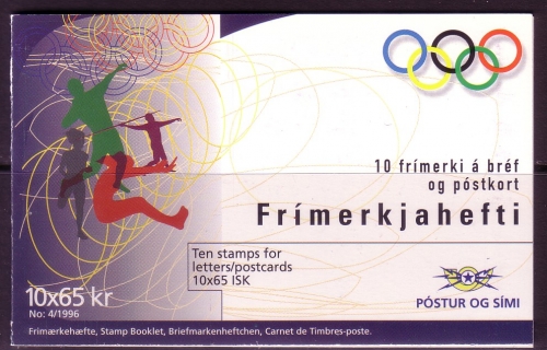 ISLAND MH 4/1996 mit 10 x Mi-Nr. 853 POSTFRISCH(MINT) SOMMEROLYMPIADE ATLANTA 1996 KUGELSTOSSEN