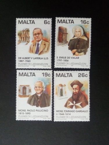 MALTA MI-NR. 1020-1023 POSTFRISCH(MINT) BEDEUTENDE PÄDAGOGEN 1997