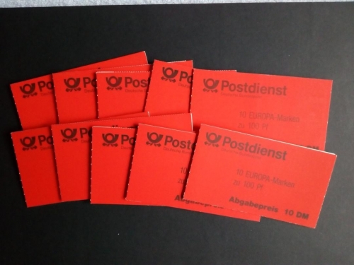 10 x DEUTSCHLAND MH 30 POSTFRISCH(MINT) EUROPA 1994 QUANTENTHEORIE MAX PLANCK(PHYSIKER) ENTDECKUNGEN