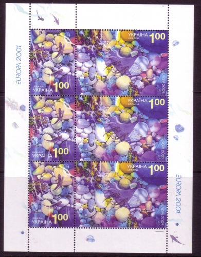 UKRAINE MI-NR. 444-445 POSTFRISCH(MINT) KLEINBOGEN EUROPA 2001 WASSER