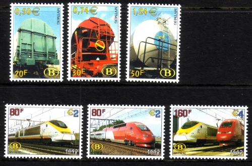 BELGIEN EISENBAHNMARKEN POSTFRISCH(MINT) von 1998