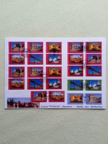 UNO LUXUS TRIO BRIEF 06.10.2000 UNESCO WELTERBE SPANIEN