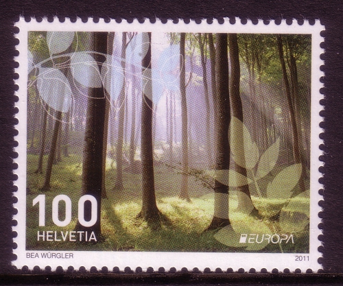 SCHWEIZ MI-NR. 2198 POSTFRISCH(MINT) EUROPA 2011 DER WALD