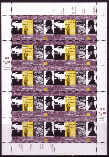 DEUTSCHLAND MI-NR. 2336 POSTFRISCH(MINT) KLEINBOGEN EUROPA 2003 PLAKATKUNST