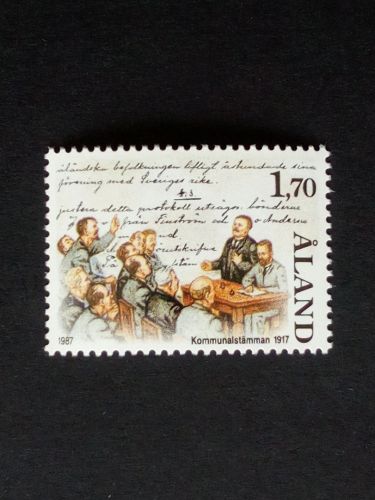 ALAND MI-NR. 25 POSTFRISCH(MINT) GEMEINDEVERSAMMLUNG 1987