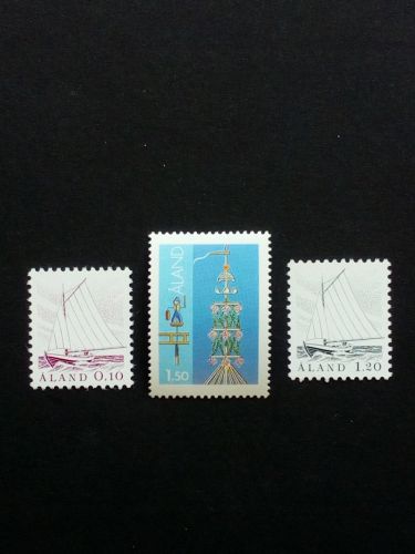 ALAND MI-NR. 8-10 y POSTFRISCH(MINT) SCHIFFE 1985 FISCHERBOOT