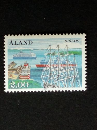 ALAND MI-NR. 7 POSTFRISCH(MINT) SCHIFFE 1984 REEDEREIVEREINIGUNG