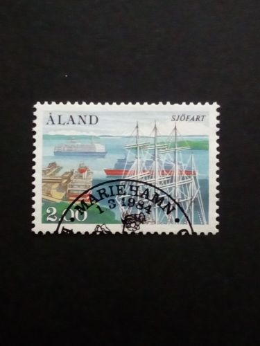 ALAND MI-NR. 7 GESTEMPELT(USED) SCHIFFE 1984 REEDEREIVEREINIGUNG