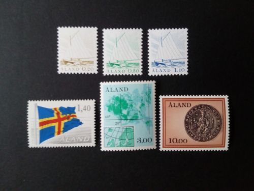 ALAND MI-NR. 1-6 POSTFRISCH(MINT) FREIMARKEN 1984 SCHIFFE FLAGGE LANDKARTE