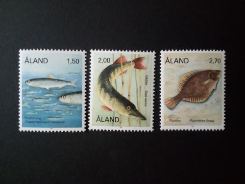 ALAND MI-NR. 38-40 POSTFRISCH(MINT) FISCHE 1990 HECHT FLUNDER STRÖMLING