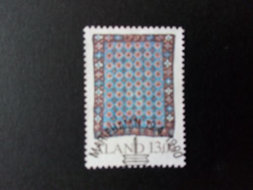 ALAND MI-NR. 41 GESTEMPELT(USED) GEKNÜPFTE TAGES-BETTDECKE 1990