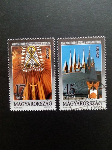 UNGARN MI-NR. 4241-4242 GESTEMPELT(USED) EUROPA 1993 ZEITGENÖSSISCHE KUNST