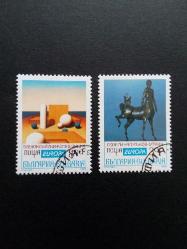BULGARIEN MI-NR. 4047-4048 GESTEMPELT(USED) EUROPA 1993 ZEITGENÖSSISCHE KUNST