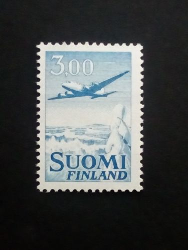 FINNLAND MI-NR. 579 y II POSTFRISCH(MINT) FLUGZEUG DOUGLAS DC-6