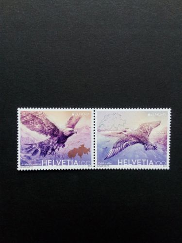 SCHWEIZ MI-NR. 2600-2601 POSTFRISCH(MINT) EUROPA 2019 VÖGEL STEINADLER SANDERLING