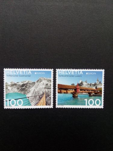 SCHWEIZ MI-NR. 2541-2542 POSTFRISCH(MINT) EUROPA 2018 BRÜCKEN