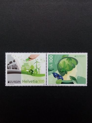 SCHWEIZ MI-NR. 2452-2453 POSTFRISCH(MINT) EUROPA 2016 GRÜN UMWELTBEWUSST LEBEN