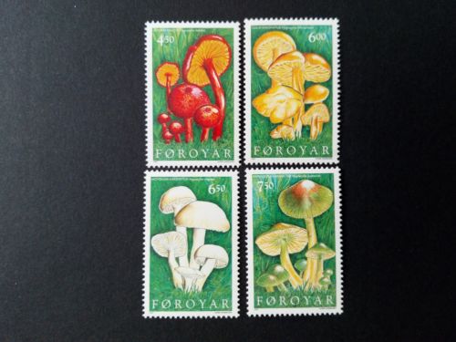 FÄRÖER MI-NR. 311-314 POSTFRISCH(MINT) EINHEIMISCHE PILZE 1997 SAFTLINGE