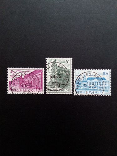 BELGIEN MI-NR. 1821-1823 GESTEMPELT(USED) MITLÄUFER 1975 EUROPÄISCHES DENKMALSCHUTZJAHR