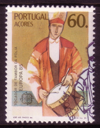 AZOREN MI-NR. 373 GESTEMPELT(USED) EUROPA 1985 JAHR DER MUSIK