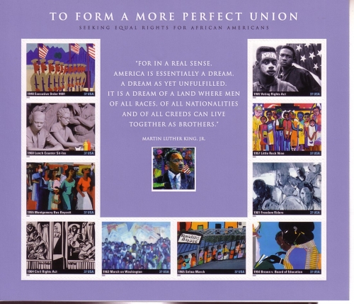 USA MI-NR. 3965-3874 POSTFRISCH(MINT) FOLIENBOGEN RASSENDISKREMINIERUNG MARIN LUTHER KING