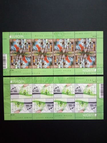 LETTLAND MI-NR. 980-981 A POSTFRISCH(MINT) KLEINBOGENSATZ EUROPA 2016 UMWELTBEWUSST LEBEN
