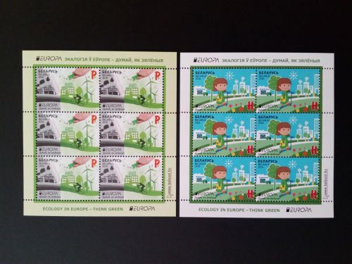 WEISSRUSSLAND MI-NR. 1109-1110 POSTFRISCH(MINT) KLEINBOGENSATZ EUROPA 2016 UMWELZBEWUSST LEBEN