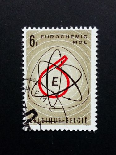 BELGIEN MI-NR. 1438 GESTEMPELT(USED) MITLÄUFER 1966 EUROCHEMIC in MOL