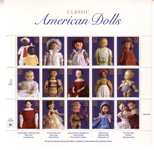USA MI-NR. 2857-2871 POSTFRISCH(MINT) KLEINBOGEN AMERICAN DOLLS PUPPEN