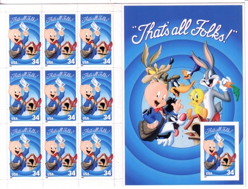USA MI-NR. 3493 BA POSTFRISCH(MINT) KLEINBOGEN SCHWEINCHEN DICK