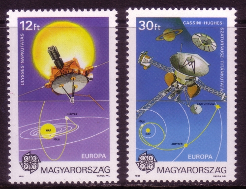 UNGARN MI-NR. 4133-4134 A POSTFRISCH(MINT) EUROPA 1991 EUROPÄISCHE WELTRAUMFAHRT