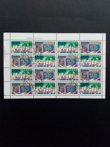 CANADA MI-NR. 768-769 GESTEMPELT(USED) KLEINBOGEN NATIONALHYMNE VON LAVALLEE 1980