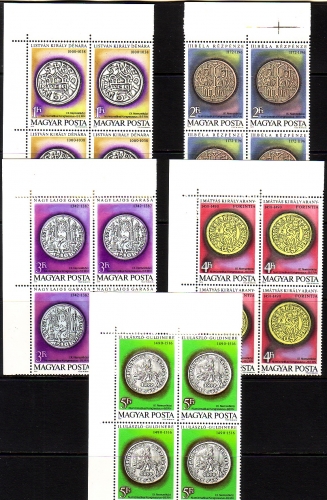 UNGARN MI-NR. 3372-3376 A 4er Block POSTFRISCH(MINT) MÜNZEN NUMISMATIK